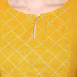 Mustard Kurta Set