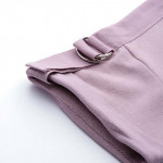 Women Elegant Mauve Solid Leisure Set Co-Ords