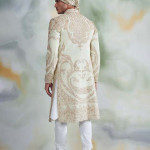 Mint Embroidered Sherwani Set