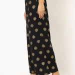 Block Print Palazzos with Elasticated Waistband