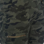 Men Olive Green & Black Slim Fit Printed Joggers