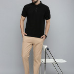 Men Beige Slim Fit Chinos Trousers